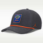 Gorra universitaria marca Jordan para hombre Dri-FIT con estructura A-Frame ajustable Florida Primetime Rise