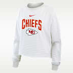 Kansas City Chiefs Primetime Women's Nike Cropped Long-Sleeve T-Shirt