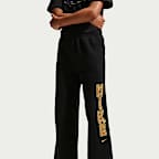 Nike Sportswear Studio Big Kids' (Girls') Fleece Open-Hem Pants