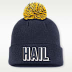 Gorro con dobladillo universitario Nike para hombre Michigan Peak