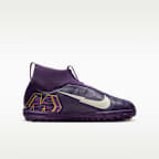 Tacos de fútbol para pasto sintético (turf) de corte high para niños grandes Nike Jr. Mercurial Superfly 10 Academy "Kylian Mbappé"