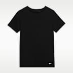 Camisetas interiores de cuello redondo para niños talla grande (paquete de 2) Nike