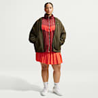 Sudadera con gorro oversized de cierre completo para mujer Nike Studio Fleece Medium Weight