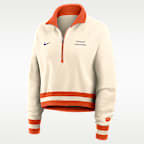 Clemson Legacy Women's Nike College Cropped 1/4-Zip Crew