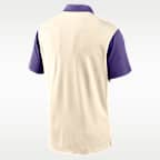 Polo universitario Nike Dri-FIT para hombre LSU Vapor Primary Logo