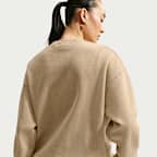Nike Studio Fleece Medium Weight Women's Oversized Washed Crew-Neck Sweatshirt