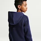 F.C. Barcelona Tech Fleece Older Kids' (Boys') Nike Football Full-Zip Hoodie