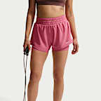 Nike Dri-FIT One Women's Mid-rise 8cm (approx.) 2-in-1 Shorts