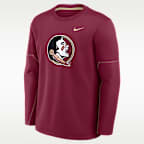 Florida State Sideline Coaches Men's Nike Therma-FIT College Long-Sleeve T-Shirt