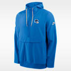 Detroit Lions Alt Anorak Men's Nike NFL 1/2-Zip Hooded Jacket