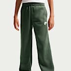 Pants holgados con dobladillo abierto para niños Nike Sportswear