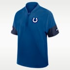 Indianapolis Colts Sideline Coach Men's Nike NFL 1/2-Zip Short-Sleeve Jacket