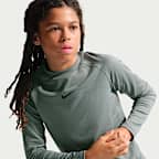 Nike Pro Big Kids' (Boys') Dri-FIT Long-Sleeve Crewneck Top