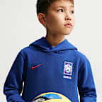 Sudadera con gorro sin cierre de fútbol Nike para niño talla grande Korea Club
