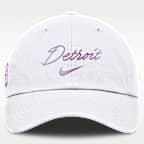 Gorra Nike de la MLB ajustable para mujer Detroit Tigers Club