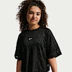 Nike Sportswear Older Kids' (Girls') Mesh Cover-Up Dance Top