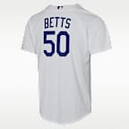 Mookie Betts Los Angeles Dodgers Baseline Big Kids' Nike MLB Home Replica Jersey