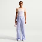 Playera slim cropped para mujer Nike Sportswear Chill Knit