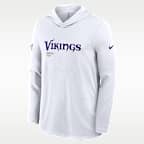 Playera de manga larga Nike Dri-FIT de la NFL con gorro para hombre Minnesota Vikings Pure Fury Sideline
