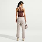 Nike Studio Fleece Medium Weight Pantalón de talle medio con bajos elásticos - Mujer