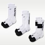Calcetines largos de básquetbol para niños Nike Elite (3 pares)