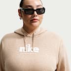 Sudadera con gorro sin cierre Nike Sportswear para mujer Club Fleece (talla grande)