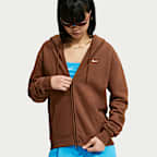 Sweat à capuche zippé Nike Studio Fleece Medium Weight pour femme