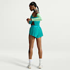 Shorts de correr Dri-FIT ADV de tiro medio de 8 cm con forro de ropa interior para mujer Nike AeroSwift