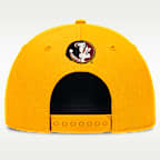 Gorra universitaria Nike Dri-FIT con estructura A-Frame ajustable para hombre Florida State Legacy Letter Rise