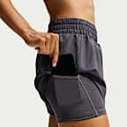 Damskie spodenki 2 w 1 z wysokim stanem Dri-FIT Nike One 7,5 cm 