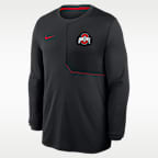 Ohio State Sideline Coach Men's Nike Dri-FIT College Long-Sleeve Top