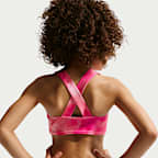 Conjunto de midkini + Hydroguard de manga larga para niña talla pequeña Nike Swim