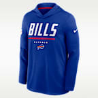 Buffalo Bills Sideline Men's Nike Dri-FIT NFL Long-Sleeve Hooded Top