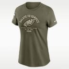 Philadelphia Eagles Salute to Service Sideline Women's Nike NFL T-Shirt