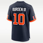 Jersey Nike de la NFL Game para hombre Luther Burden III Chicago Bears Rivalries Collection