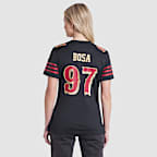 Jersey Nike de la NFL Game para mujer Nick Bosa San Francisco 49ers Rivalries Collection