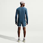 Långärmad vinteranpassad löpartröja Nike Miler Dri-FIT med UV-skydd för män