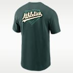 Athletics 2-Hit Men's Nike MLB T-Shirt