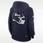 Sudadera con gorro sin cierre Nike Dri-FIT de la NFL para mujer New York Giants Sideline Standard Issue Alt
