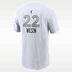 Playera Nike de la WNBA para hombre A’ja Wilson Las Vegas Aces