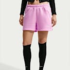 Nike Studio Fleece Medium Weight "Graphic Pack" Women's Mid-Rise "Nike Athletic Department" Shorts