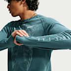 Playera de cuello redondo Dri-FIT con diseño tipo waffle para hombre Nike Stride