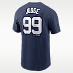 Playera Nike de la MLB para hombre Aaron Judge New York Yankees Fuse