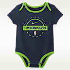 Nike "Minnesota Timberwolves" Baby NBA Bodysuit (2-Pack)