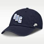 Gorra universitaria Nike ajustable para hombre North Carolina Natural Club
