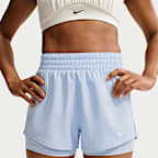 Nike One Women's Dri-FIT High-Waisted 8cm (approx.) 2-in-1 Shorts