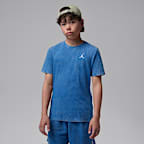 Jordan Big Kids' Air Embroidered Acid Wash T-Shirt