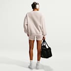 Nike Studio Fleece mittelschweres Material Oversize-Rundhalsshirt (Damen)