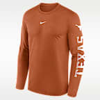 Texas Primetime Stack Legend Men's Nike Dri-FIT College Long-Sleeve T-Shirt