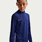 Maglia da calcio per allenamento Dri-FIT a manica lunga con zip a 1/4 Nike Academy – Ragazzo/a